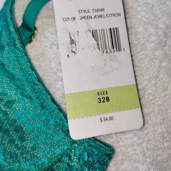 🆕Natori | Lynx Underwire Teal Bra Size 32B - Picture 6 of 15